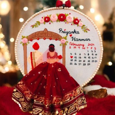Gurudwara theme embroidered hoop