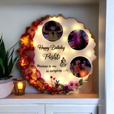 Happy Birthday Resin Frame