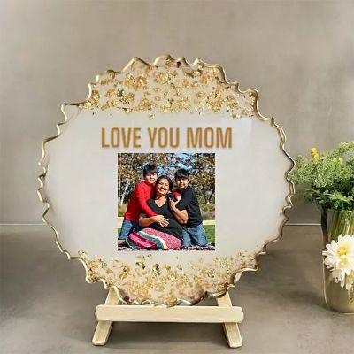 Personalised Golden Resin Frame