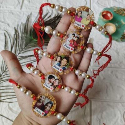 Resin Photo Rakhi For Rakshabandhan Special Gift