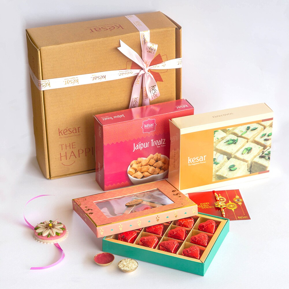  Rakhi With Sweet Hamper