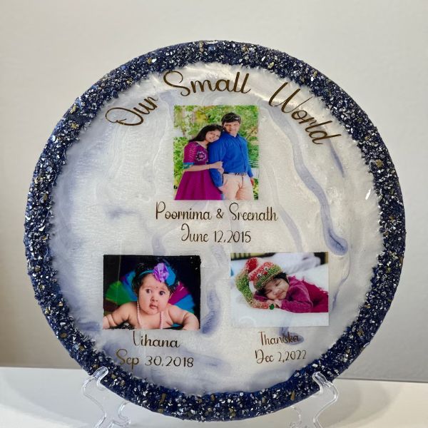  Custom Resin Family photo frame